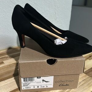Clarks ILLEANA TULIP Suede Heels
